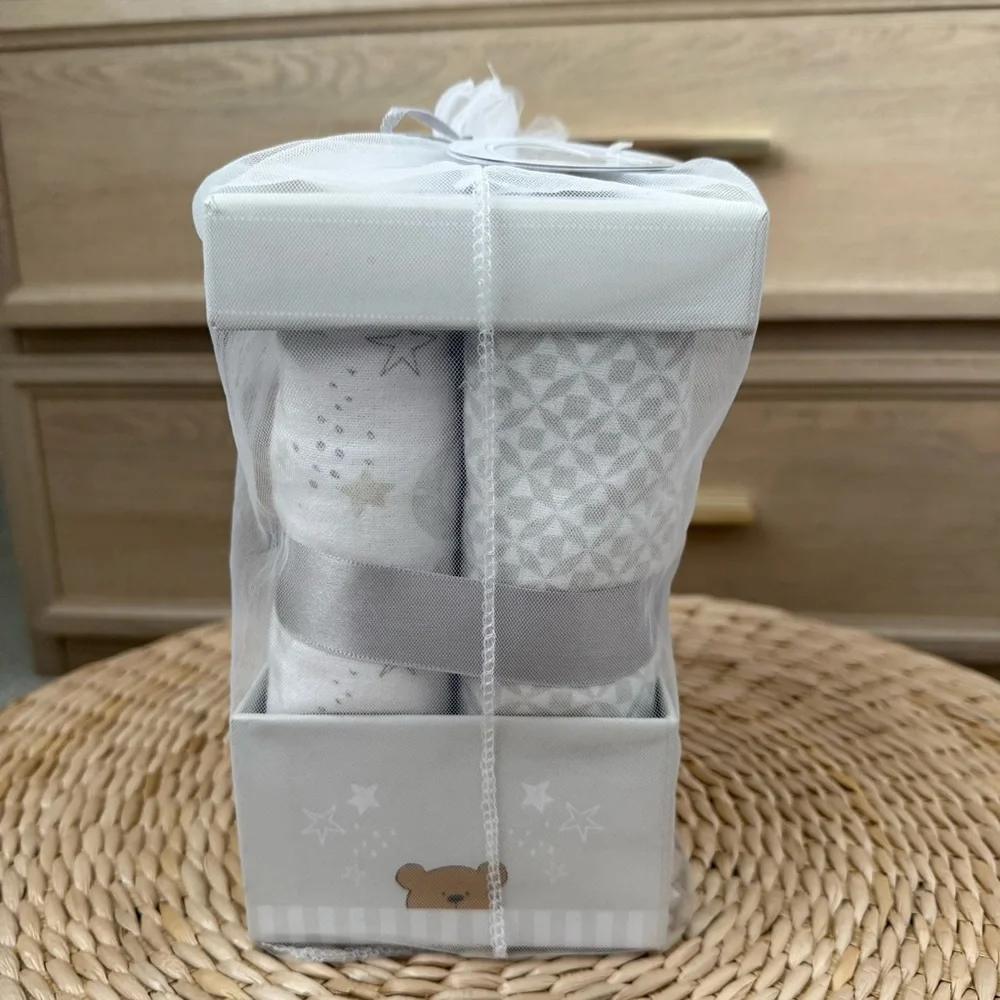 Piccolo Bambino Flannel Receiving Blankets 6-Pack Gift Set — NWT